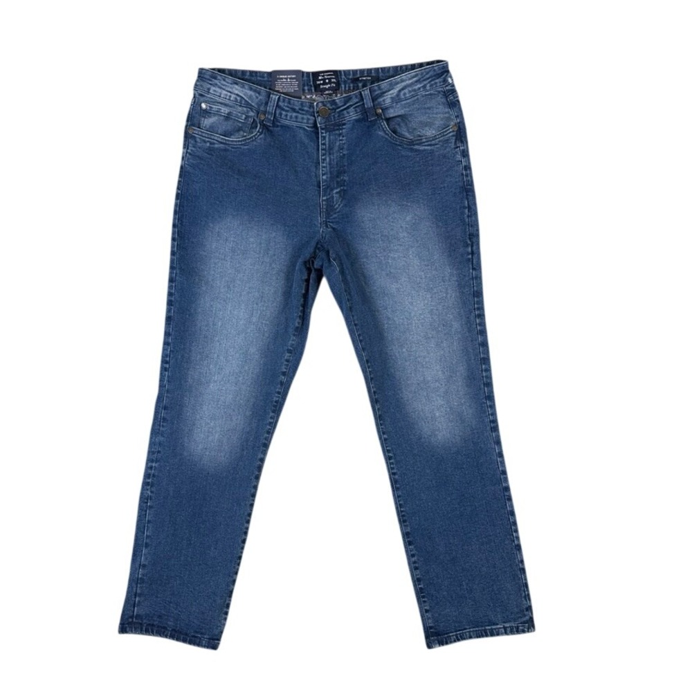 NWT Ben Sherman Mens Straight Fit Stretch Jeans Blue Astor BS35DB222 36W 30L NEW